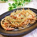 Satoco❋'s cooksnap of when they made ２分で♪もやしといかの塩辛バターチーズ！.