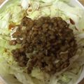 かおり♡♡♡'s cooksnap of when they made 毎日の納豆●みじん切りキャベツたっぷりの.