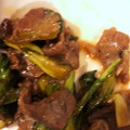 クックS5N2AF☆'s cooksnap of when they made 小松菜としめじの牛肉炒め★にんにく添え.
