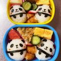 Chaaa_room's cooksnap of when they made 簡単キャラ弁＊運動会や遠足に♪全身パンダ.
