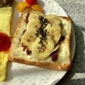 yu🐓's cooksnap of when they made あんクリチバナナトースト.