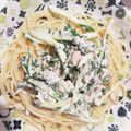 いちご宇治金時's cooksnap of when they made シソの穂とツナのパスタ.