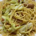 ずぼら伝説's cooksnap of when they made キャベツとベーコンの和風パスタ.
