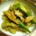 ちあみる's cooksnap of when they made 焼きなすと鯵の干物のナムル.