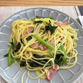 りょうちゃんママ❀'s cooksnap of when they made ♡簡単！小松菜とベーコンの和風パスタ♡.