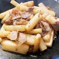 ムギたろう's cooksnap of when they made 簡単！豚肉と山芋のバタポン炒め♥.