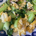 クック27XR5W☆'s cooksnap of when they made ふわふわ卵と青梗菜♡中華炒め.