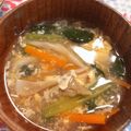 みるくクロワッサン's cooksnap of when they made 小松菜のかきたま汁.