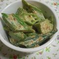 どんころ's cooksnap of when they made オクラのマヨおかかで和えたん♪.