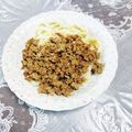 めみたん☆'s cooksnap of when they made 肉そぼろのあえ麺.