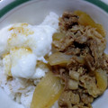 なっちゃん３１１'s cooksnap of when they made .*ꕤすき家風〜わさび山かけ牛丼ꕤ*..