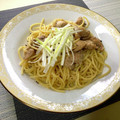 FGO☆'s cooksnap of when they made 鶏ももとネギのダシ香る和風パスタ.