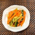 emiiem's cooksnap of when they made 小松菜とにんじんのカラシ和え.