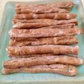 FUHAKKY's cooksnap of when they made ノンフライヤー 魚肉ソーセージジャーキー.