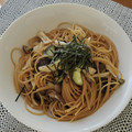 donuts★'s cooksnap of when they made 松茸のお吸物で本格 和風きのこパスタ.