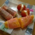 ＊ｈａｎａｃａｆｅ＊'s cooksnap of when they made 生ハムのくるくる巻き♪長いも大葉etc.