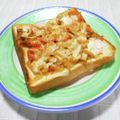 ＠迷子＠'s cooksnap of when they made 健康和風が嬉しい⑥切干煮チーズトースト♡.