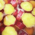 はちみつ223's cooksnap of when they made レモンできれい色✿サツマイモのほんのり煮.
