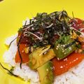 クックCTUCUP☆'s cooksnap of when they made 絶品！アボカドサーモンマグロのユッケ丼.
