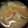 キサコナス's cooksnap of when they made 鮭とキャベツの食べる味噌汁.