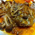 ねこはがき's cooksnap of when they made きのこソースの煮込みハンバーグ.