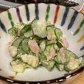 ねみねみ's cooksnap of when they made きゅうりとツナとコーンのサラダ.