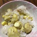 inunomomo's cooksnap of when they made 栗ごはん(もち米入り)甘くないタイプ.