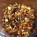 ももくりにゃんこ's cooksnap of when they made 柿の種入り食べるラー油.