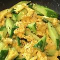 haruru2011's cooksnap of when they made 胡瓜がホクホク、絶品簡単！卵炒め.