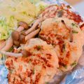 chikママ❤️'s cooksnap of when they made みそ味香る★大葉つくねハンバーグ.