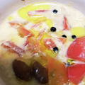 マジシャンIZUMI's cooksnap of when they made トマトと枝豆の冷たい茶碗蒸し.