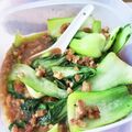 くっくペタ's cooksnap of when they made チンゲンサイとひき肉の中華炒め.