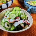 低カロ探検隊's cooksnap of when they made タコときゅうりの酢の物.