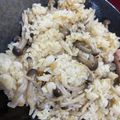 cafesuki's cooksnap of when they made 胡麻油が香ばしい！味噌で炊き込みご飯　.
