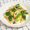 ゆづキッチン's cooksnap of when they made 豚こまとほうれん草の卵炒め.