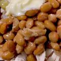 MULA's cooksnap of when they made レンジで簡単ササミの納豆わさマヨ丼♡.