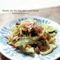 inyako's cooksnap of when they made ✿秋色かほる♬すだちと茸の焼きうどん✿.