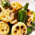 mamychoco's cooksnap of when they made ★彡鶏肉とレンコン ピーマンの甘酢炒め.