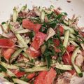 サブシェフもーや's cooksnap of when they made 鯖水缶トマト胡瓜のサッパリ香味野菜サラダ.