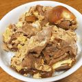 vabochan's cooksnap of when they made ランチ◎簡単♪牛こまと葱☆すき焼き風牛丼.