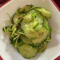 rynbaskets's cooksnap of when they made ピリッときゅうり＆貝割れ大根のかつお和え.