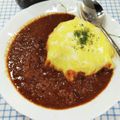在宅勤務のおじさん's cooksnap of when they made レトルトカレーで簡単手抜きオムカレー.