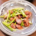 麻's cooksnap of when they made ☆アスパラとウインナーのバター炒め☆.