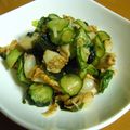 こうまさmam's cooksnap of when they made ホタテとわかめきゅうりのワサビ醤油和え.