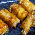クックE99HSB☆'s cooksnap of when they made 焼肉のたれで簡単！厚揚げの豚バラ巻き.