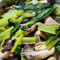 ねこねこさーん's cooksnap of when they made 小松菜とエリンギのマヨ醤油炒め.