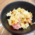 ゴマチーズ's cooksnap of when they made 残りご飯で作れる！厚切りハムのピラフ.