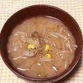 わたさな2016's cooksnap of when they made だし入り味噌で簡単＊もやしコーン味噌汁.
