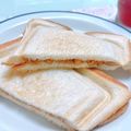 サンディサンディ's cooksnap of when they made ピーナツバターのホットサンドイッチ.