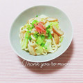 まあまま☆0403's cooksnap of when they made 思い出の味★昔風さつま揚げの焼きうどん.